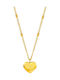 Charmy Necklace with design Heart from Gold Plated Steel