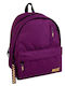 Must Team Monochrome Double School Bag Backpack Junior High-High School Purple 25Liters