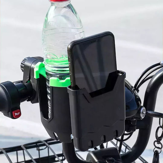 Suport 2-în-1 Telefon și Sticlă de Apă pentru Motocicletă Bicicletă Scuter Cărucior