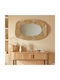 Brenda Wandspiegel Oval mit Gold Metallisch Rahmen 89x58cm 1Stück