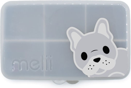 Melii Snackle Box Mini Πλαστικό Παιδικό Δοχείο Φαγητού Γκρι