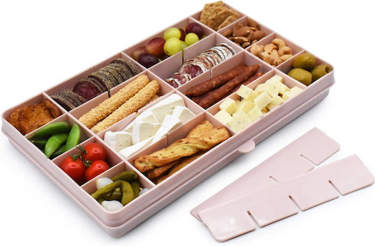 Melii Snackle Box Xl Recipient pentru copii din plastic Roz
