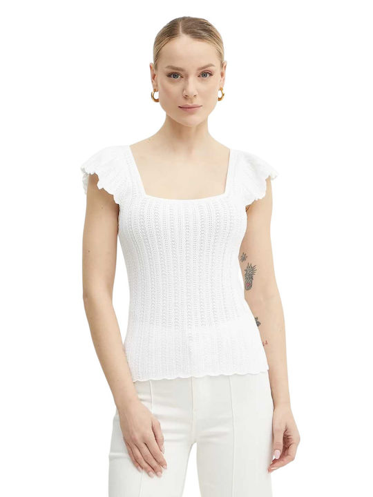Women's Blouse Short Sleeve White