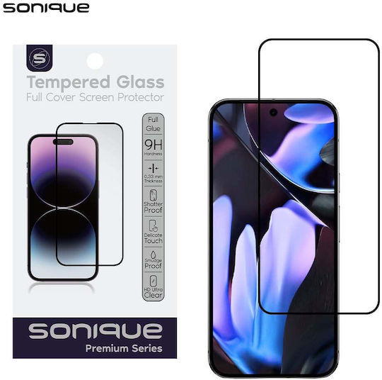 Hardy Glass Sonique Premium Serie HD Vollabdeckung 9H Google Pixel 9 Pro XL 5G Schwarz