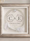 Wall-Mounted Square Wedding Crown Case Wooden Silver 30x30cm