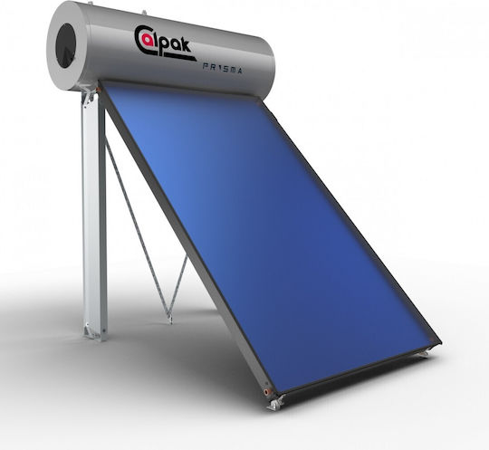 Calpak Ηλιακός Θερμοσίφωνας 160lt Glass Διπλής Ενέργειας 5τ.μ. Επιλεκτικός