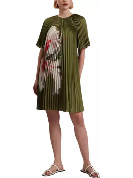 ted baker dress green Fall Wedding Guest Dress Emerald Green Bridesmaid Dresses Long Sleeves V Neck US4 / Burgundy main image 0