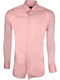 Long-sleeved Cotton Shirt Pink