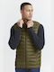 Sleeveless Jacket Puffer Khaki