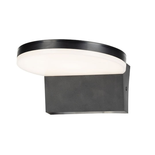 Rabalux Wandmontierte Außen-Hutleuchte LED IP54 9W mit Kaltweiß Licht 17.5εκ.