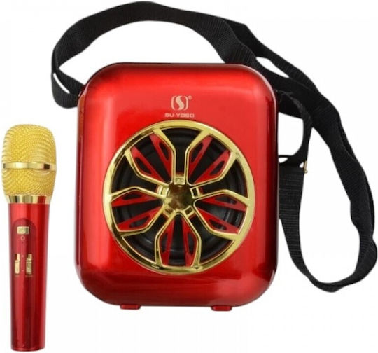 Tradesor Karaoke-Lautsprecher mit Kabellosem Mikrofon YS-A20 887103_r Rotes