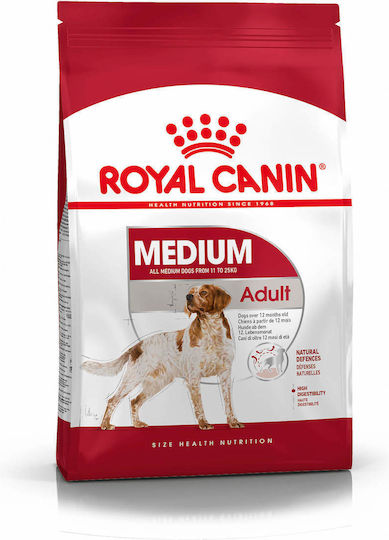 Royal Canin Medium Adult 3kg Trockenfutter für erwachsene Hunde mittlerer Rassen mit Geflügel, Fleisch und Schweinefleisch