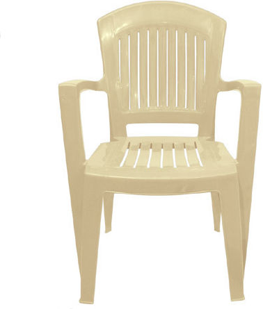 Scaun de exterior Plastic Bej 60x60x90cm