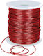 Metallic String 1mm X 100m Red Decorative Shiny