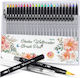 Ohuhu Real Brush Pens Markere Subțiri Set 25 Cu...