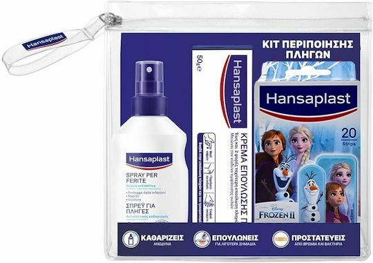 Hansaplast Promo Frozen Spray zur Wundreinigung 1 Stück + Wundheilcreme 50g + Frozen Pflasterstreifen 20 Stück