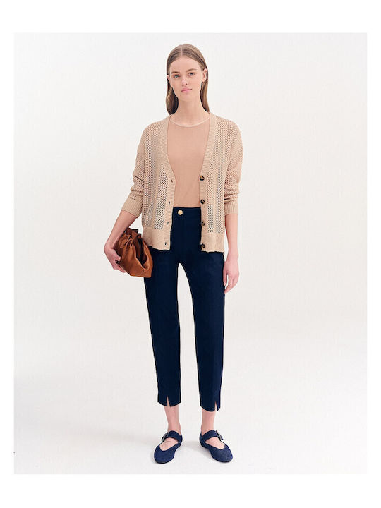 Women's Fabric Trousers Blue