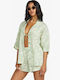 Beach Side Women's Short Sleeve Shirt Pistachio