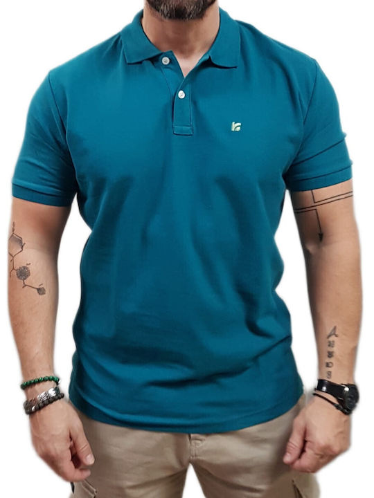 Rebase Polo Μπλούζα Κοντομάνικη Teal