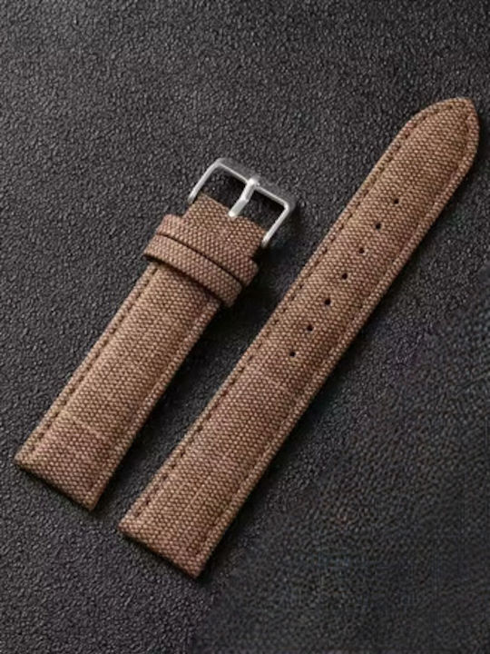 Riemen aus Stoff Braun 20mm