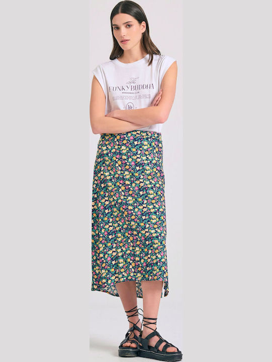 Midi Φούστα Floral Φλοράλ