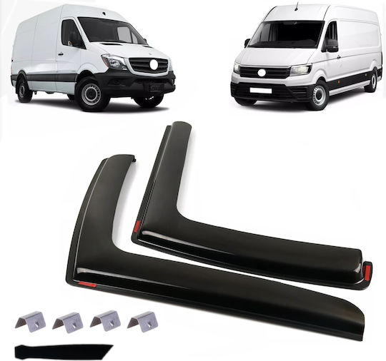 Set of Windbreakers Front Car for Mercedes-Benz Sprinter Volkswagen Crafter 2pcs