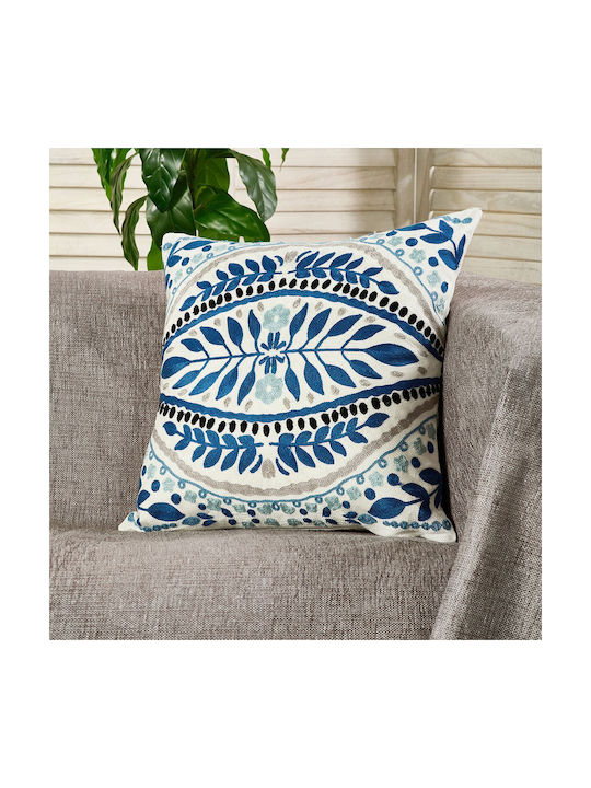 Whitegg Decorative Pillow Case D0302 100% Cotton White 45x45cm