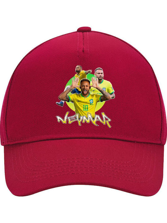 Neymar Jr Adult Hat Ultimate Red 100% Cotton Dr...