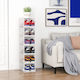 Bakaji Plastic Storage Box for Shoes 35x25x19cm 6pcs