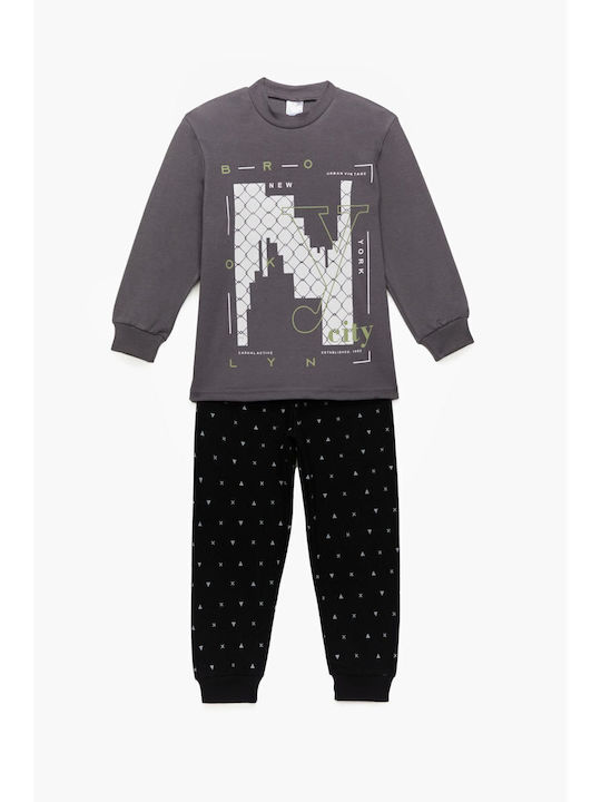 Pretty Baby Детска пижама Зимна Anthracite Grey...