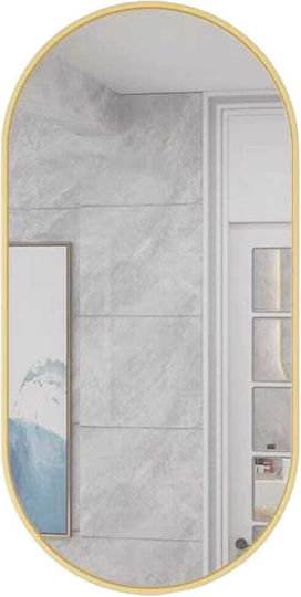 Oglindă Ovală Aurie 40x80cm Oglindă Ovală Aurie 40x80cm