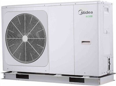 Midea Топлопомпа 12кВт Едната фаза 55°C Моноблок