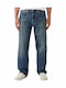 Stay Men's Jeans Pants with Loose Straight Fit Blue