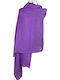 Solid Women's Scarf 25v Purple 180 X 95 Cm