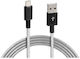 Lampa Iron Silver Line 1m Regular USB 2.0 to micro USB Cable Silver (L3885.5)
