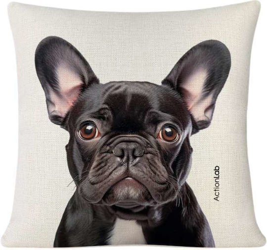 Action Lab Pillow Frensh Bulldog Black