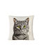 Action Lab Pillow Tiger Cat Grey