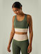 Frauen Sport-BH Eucalyptus Green mit Polsterung
