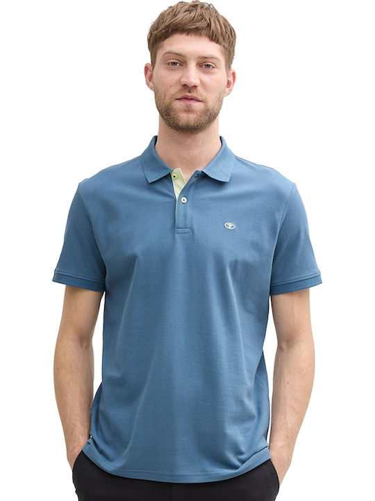 Tom Tailor Basic Polo Μπλούζα Κοντομάνικη Μπλε