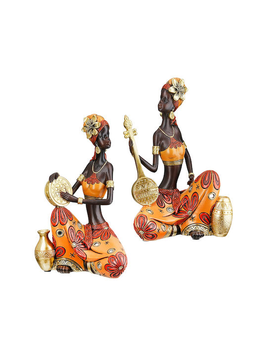 ArteLibre Dekorative Figur aus Polyresin Musikalisch 15x10x22cm 1Stück