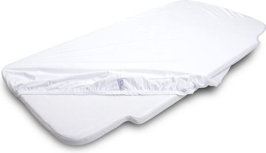 Matex Baby Sheet Crib Flannel Fitted White 58x110cm