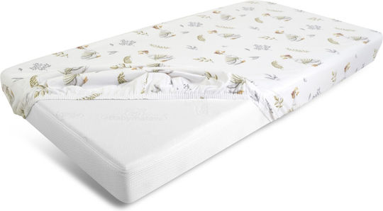 Matex Baby Bettlaken Für Krippe Baumwolle Weiß 70x140cm