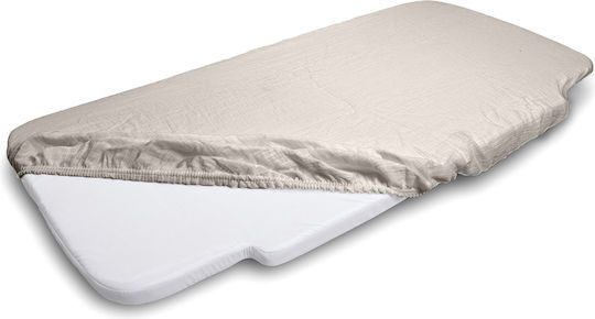 Matex Детски Чаршафи с Ластик Бежов 58x110см