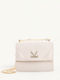 Leather Women's Bag Shoulder Beige