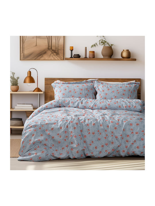Beauty Home Art 12219 Ivy Подредба Покривало Кингсайз Памук GRI 220x240см