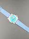 Aion Men's Watch 12.3mm Battery with Turquoise Leather Strap