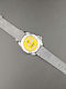 Aion Men's Watch 12.3mm Battery with Gray Leather Strap