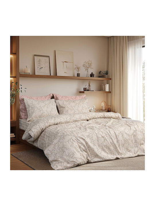 Beauty Home Duvet Set Queen 220x240cm Art 12215 Nova Sand 3pcs