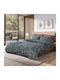 Beauty Home Duvet Set Queen 220x240cm Art 12217 Gemini Cypress Green 3pcs