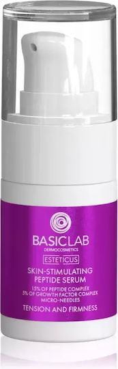 BasicLab Esteticus Skin-Stimulating Ενυδατικό & Αντιγηραντικό Serum Προσώπου με Πεπτίδια για Λάμψη & Σύσφιξη 15ml